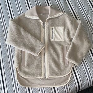 Varley Myla Cream Sherpa Jacket